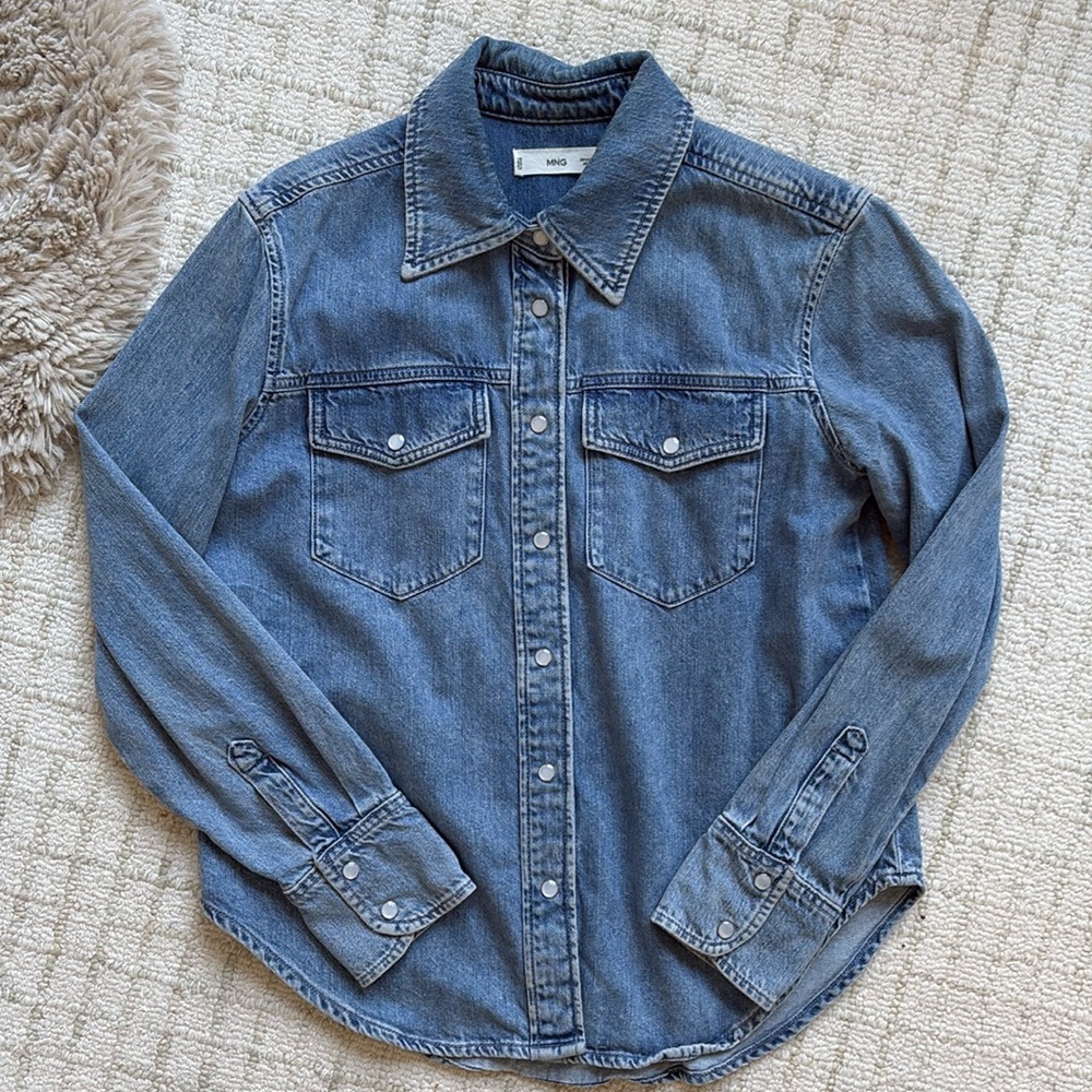 MANGO Denim Shirt